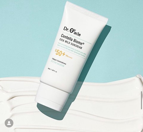 Заспокійливий сонцезахисний крем Dr. Oracle для обличчя Centella Biome Cica Mild Suncream 50 мл dr-or1 фото