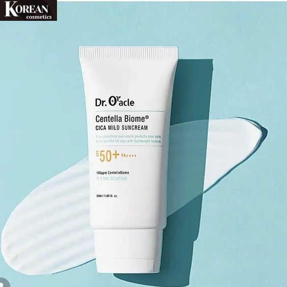 Заспокійливий сонцезахисний крем Dr. Oracle для обличчя Centella Biome Cica Mild Suncream 50 мл dr-or1 фото