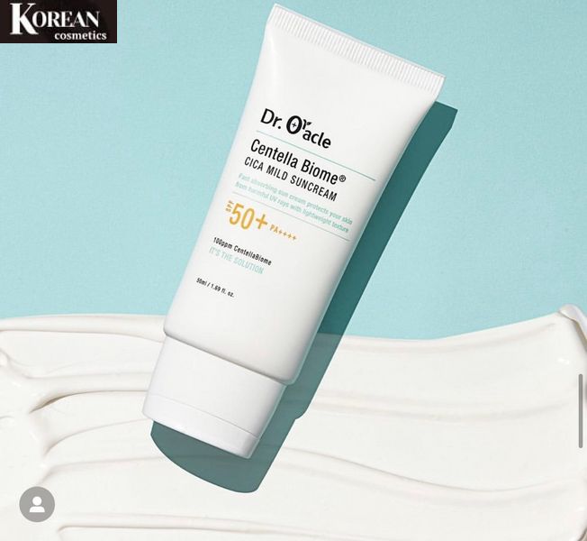 Заспокійливий сонцезахисний крем Dr. Oracle для обличчя Centella Biome Cica Mild Suncream 50 мл dr-or1 фото