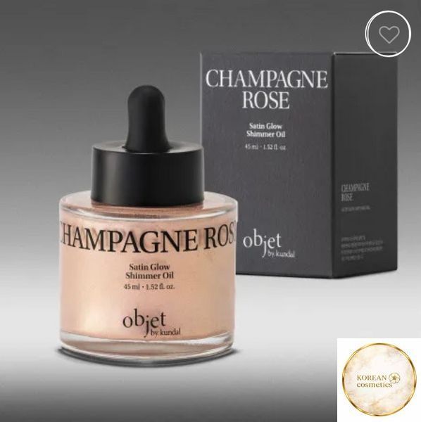 ПАРФУМОВАНИЙ ШИМЕР ДЛЯ ТІЛА OBJET BY KUNDAL SATIN GLOW SHIMMER OIL CHAMPAGNE ROSE 45ML kundal001523 фото