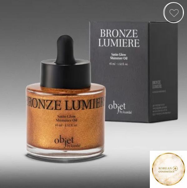 ПАРФУМОВАНИЙ ШИМЕР ДЛЯ ТІЛА OBJET BY KUNDAL SATIN GLOW SHIMMER OIL BRONZE LUMIER 45ML kundal001526 фото