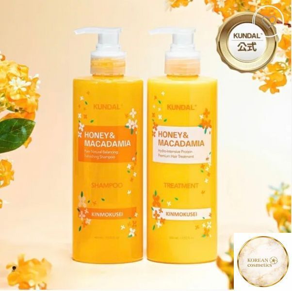 НАБІР ЗАСОБІВ ПО ДОГЛЯДУ ЗА ВОЛОССЯМ KUNDAL OSMANTHUS EDITION SHAMPOO 400ML & TREATMENT 400ML kundal001534 фото