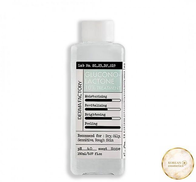 Делікатна відлущуюча есенція - тонер Gluconolactone 10% Treatment derma-36 фото