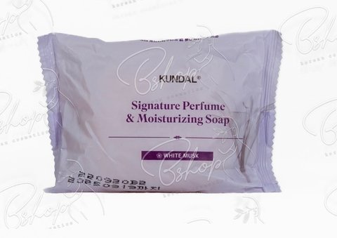 Мило для тіла парфумоване "Білий мускус" Signature Perfume & Moisturizing Soap White Musk Kundal knd-64 фото