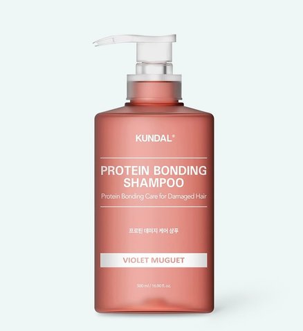 Шампунь для пошкодженого волосся "Фіолетова конвалія" Protein Bonding Shampoo Violet Muguet Kundal 500ml knd-11 фото