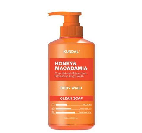 ГЕЛЬ ДЛЯ ДУШУ "ЧИСТЕ МИЛО" KUNDAL HONEY & MACADAMIA BODY WASH CLEAN SOAP 500ML VER.2 kundal001539 фото