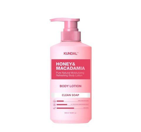 ЛОСЬЙОН ДЛЯ ТІЛА KUNDAL HONEY & MACADAMIA PURE BODY LOTION CLEAN SOAP 500ML kundal001541 фото