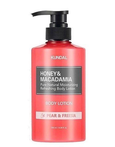 ЛОСЬЙОН ДЛЯ ТІЛА "ГРУША & ФРЕЗІЯ" KUNDAL HONEY & MACADAMIA BODY LOTION PEAR & FREESIA 500ML kundal001560 фото