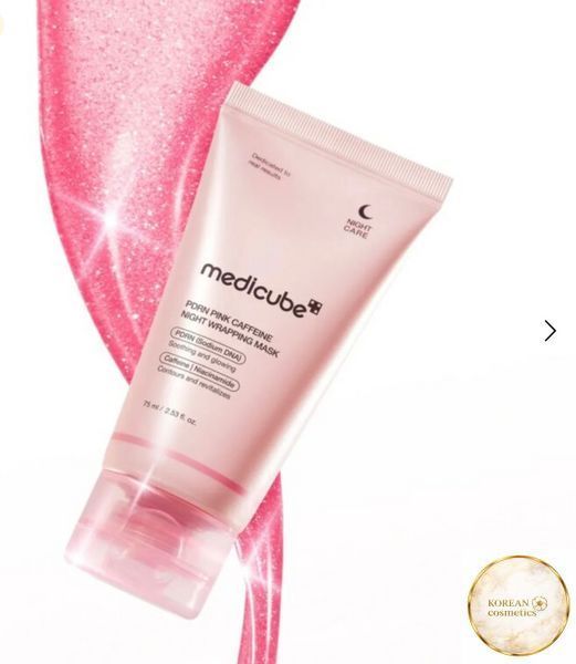 Medicube Нічна маска-плівка з полінуклеотидами та кофеїном PDRN Pink Caffeine Night Wrapping Mask, 75 ml medicube0014 фото