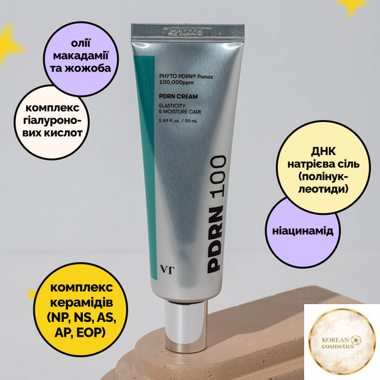 Висококонцентрований антивіковий та відновлювальний крем VT PDRN Cream 100, 50 ml(оновлений) vtc0011 фото