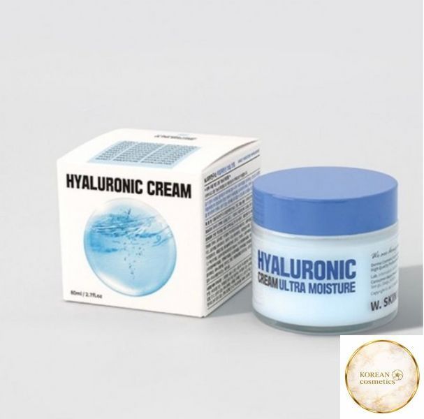 W. SKIN LABORATORY] HYALURONIC ACID MOISTURIZING CREAM 80 ML ЗВОЛОЖУЮЧИЙ КРЕМ З ГІАЛУРОНОВОЮ КИСЛОТОЮ wskin0015 фото