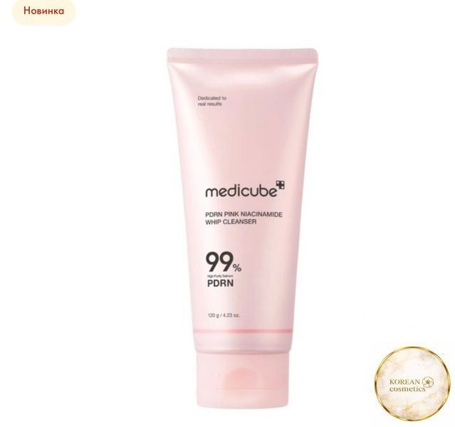 Medicube Пінка для вмивання з полінуклеотидами та ніацинамідом PDRN Pink Niacinamide Whip Cleanser, 120 g medicube0015 фото