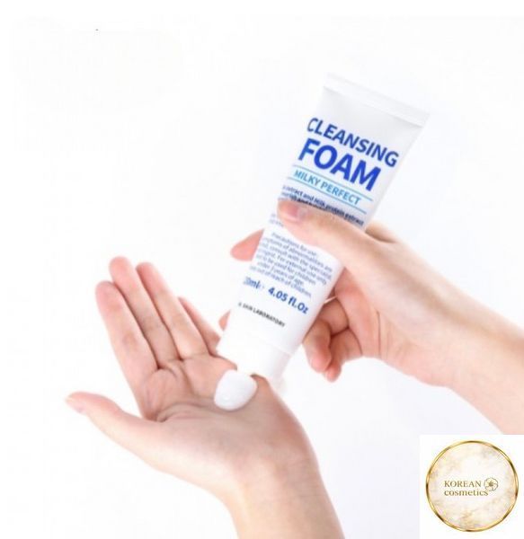 🧴 W. SKIN LABORATORY MILKY COLLAGEN CLEANSING FOAM. W. SKIN LABORATORY] MILKY PERFECT CLEANSING 120 ML МОЛОЧНА ОЧИЩУЮЧА ПІНКА wskin0037 фото