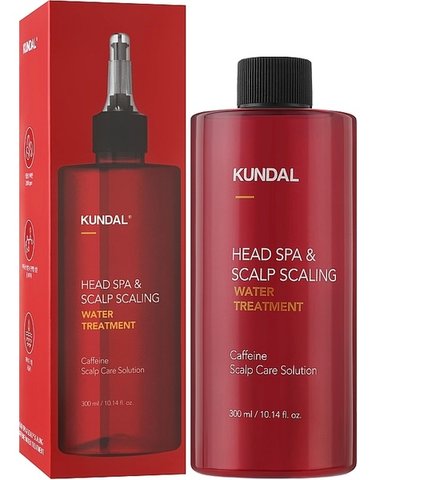 KUNDAL HEAD SPA & SCALP SCALING CAFFEINE WATER TREATMENT 300ML Сироватка для волосся та шкіри голови, 300 мл knd-32 фото