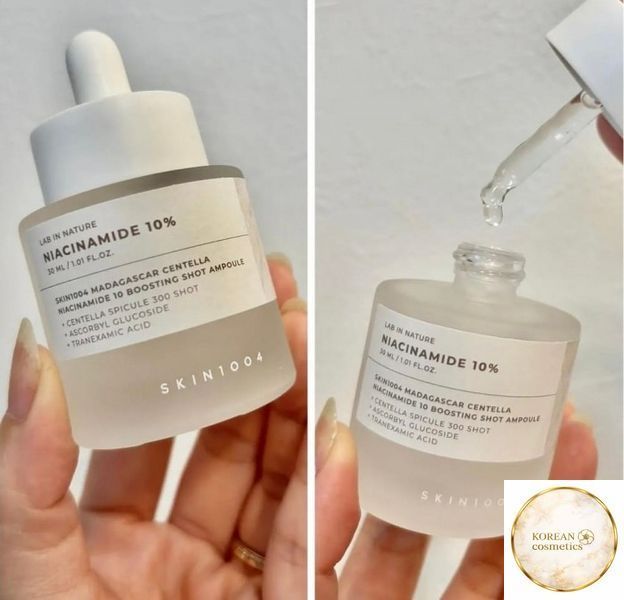 Тонізуюча сироватка для сяйва шкіри та догляду за порами Skin 1004 Madagascar Centella Niacinamide 10 Boosting Shot Ampoule, 30ml skin0052 фото