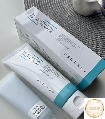 Відновлююча, зволожуюча та протинабрякова Bio Hydrating Destress Mask 100мл usolab-22 фото