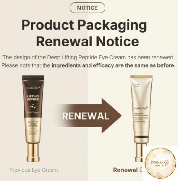 Medicube Крем для глибокого ліфтингу з пептидами для зони навколо очей Deep Lifting Peptide Eye Cream, 30 ml medicube0022 фото