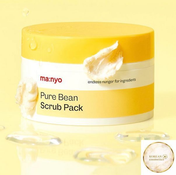 Маска-скраб для глибокого очищення з соєвими бобами Manyo Pure Bean Scrub Pack 100 g my-40 фото