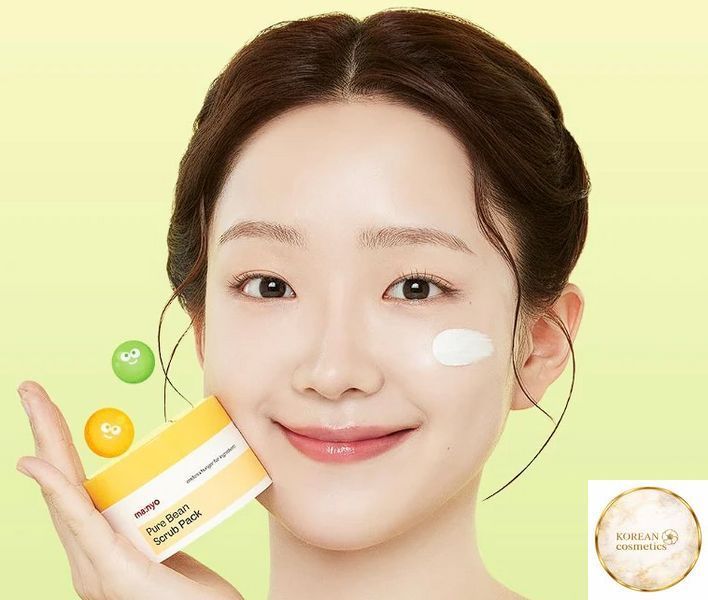Маска-скраб для глибокого очищення з соєвими бобами Manyo Pure Bean Scrub Pack 100 g my-40 фото