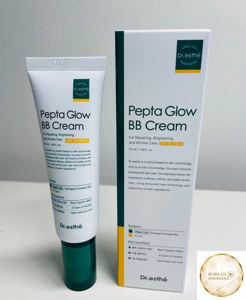 Універсальний тональний BB крем із пептидами DR ESTHE Pepta Glow BB Cream - 50 мл esthe004 фото