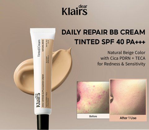 BB-крем для щоденного захисту та догляду за шкірою DEAR, KLAIRS Daily Defense Supple Blemish Cream Natural Beige 40 г klairs0020 фото
