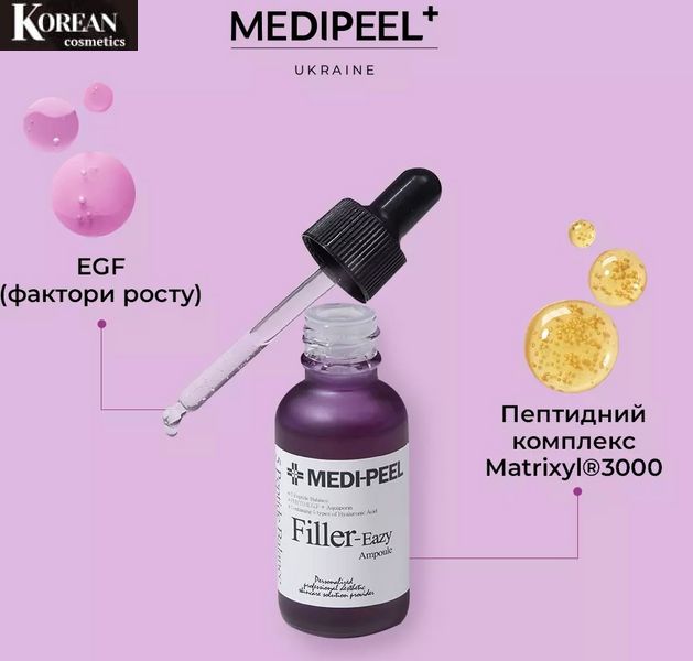 Зміцнююча сироватка-філер з пептидами та EGF MEDI-PEEL EAZY FILLER AMPOULE - 30 мл mp-40 фото