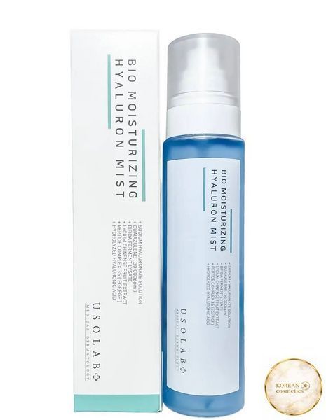 Зволожуючий, заспокійливий та омолоджуючий тонер - спрей Bio Moisturizing Hyaluron Mist usolab-27 фото