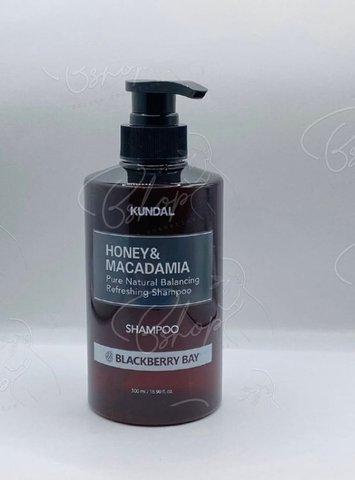 Шампунь відновлюючий "Ожинова долина" Honey & Macadamia Nature Shampoo Blackberry Bay Kundal 500ml knd-27 фото