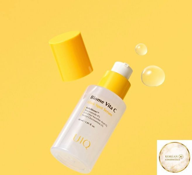 Мініатюра освітлювальної сироватки UIQ Biome Vita C Dark Spot Serum, 10 ml uiq-23 фото