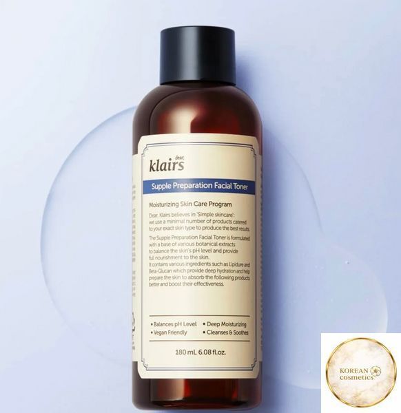 Зволожуючий, гіпоалергенний тонік DEAR, KLAIRS Supple Preparation Facial Toner 180 мл klairs007 фото
