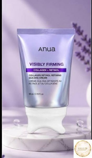 Антивіковий крем-масажер з колагеном та ретинолом ANUA Collagen Retinol Refining Gua Sha Cream 80ml anua0034 фото