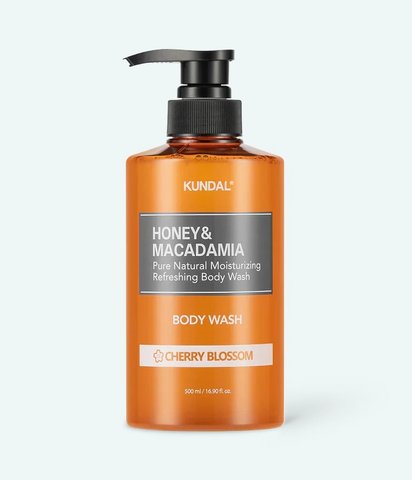 Гель для душу "Вишневий цвіт" Honey & Macadamia Body Wash Cherry Blossom Kundal 500m knd-30 фото