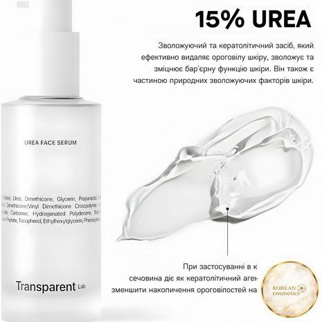 TRANSPARENT-LAB Сироватка із сечовиною UREA FACE SERUM 50 мл. tsl-14 фото