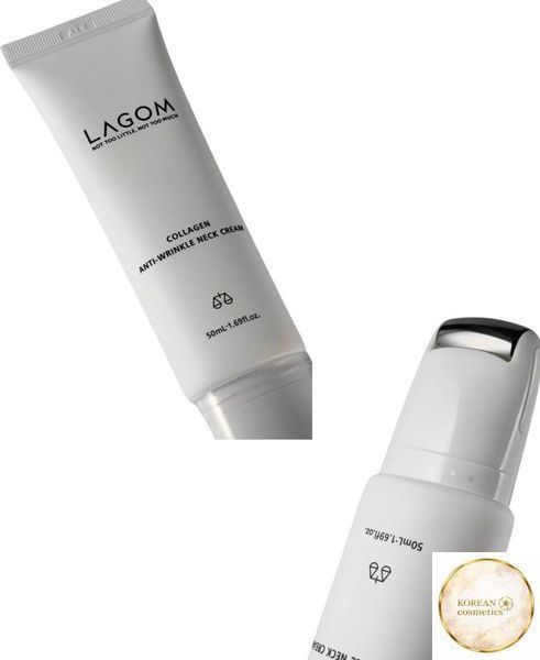 Антивіковий Крем Для Шиї З Веганським Колагеном І Пептидами LAGOM Collagen Lifting Neck Cream 50 Ml lagom0010 фото