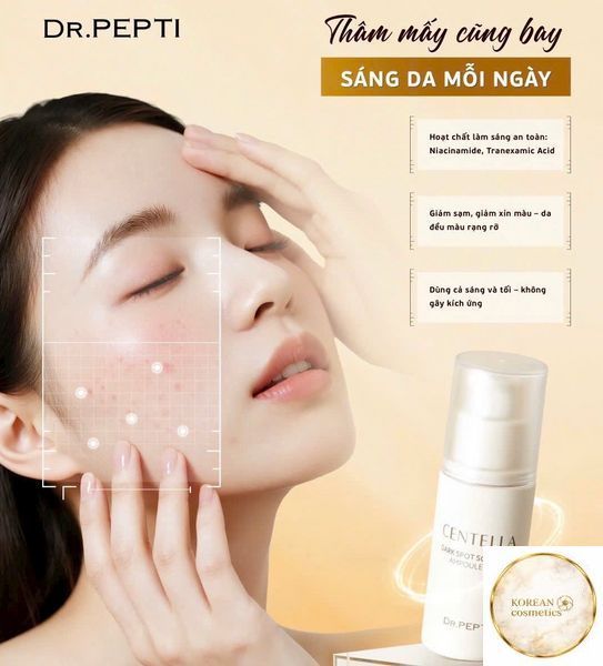 Ампула з центелою для догляду за шкірою з нерівним тоном - DR.PEPTI Centella Dark Spot Solution Ampoule Pro 30 мл drpepti003 фото