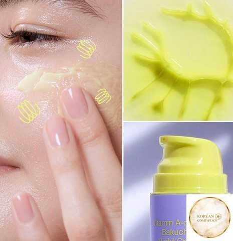 Нічний крем з ретинолом та бакучіолом By Wishtrend Vitamin A-mazing Bakuchiol Night Cream wish-1 фото