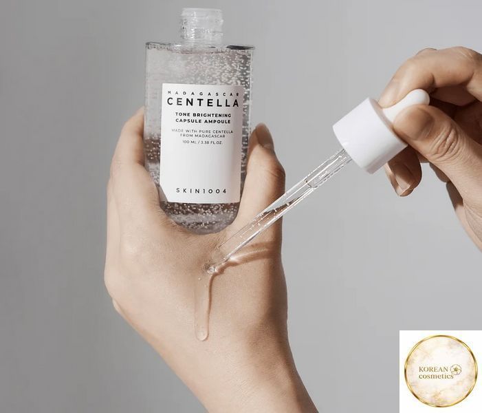 Освітлювальна ампульна сироватка для обличчя SKIN1004 Madagascar Centella Tone Brightening Capsule Ampoule 100 ml skin0015 фото