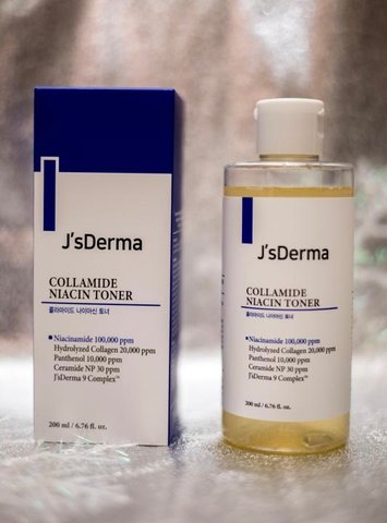 Тонер для комплексного зволоження з керамідами і колагеном J’sDerma Collamide Niacin Toner 200 ml. jsd-15 фото