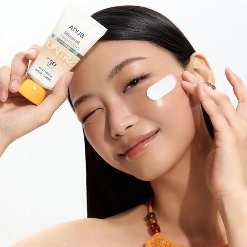 ANUA] MINERAL WEIGHTLESS FINISH SUNSCREEN SPF50 50 ML МІНЕРАЛЬНИЙ СОНЦЕЗАХИСНИЙ КРЕМ З НЕВАГОМИМ ФІНІШЕМ anua0026 фото