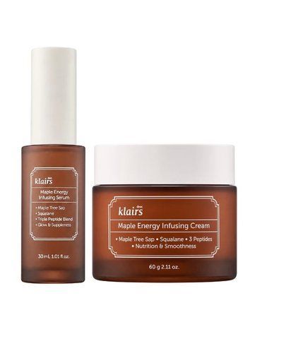Акційний набір DEAR, KLAIRS Maple Energy Infusing Cream 60 г + Maple Energy Infusing Serum 30 мл klairs0023 фото