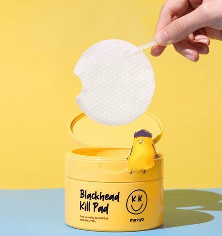 Педи гідрофільні для очищення шкіри з AHA BHA PHA кислотами Manyo Blackhead Kill Pad 50 ea manyo001 фото