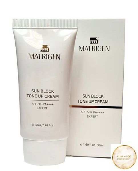 Антивіковий сонцезахисний крем Matrigen Sun Block Tone Up Cream, SPF 50 PA++++ matrigen0014 фото