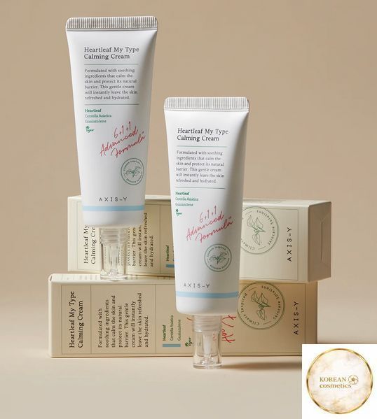Заспокійливий крем для обличчя AXIS-Y Heartleaf Heartleaf My-Type Calming Cream 60ml ax-3 фото