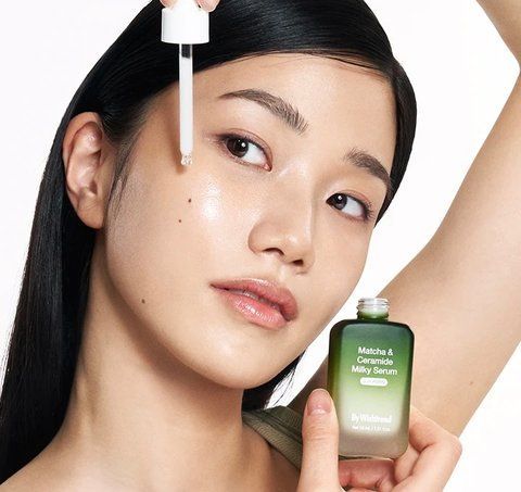 Відновлююча сироватка з матчею та церамідами BY WISHTREND Matcha & Ceramide Milky Serum 30 мл bywishtrend005 фото