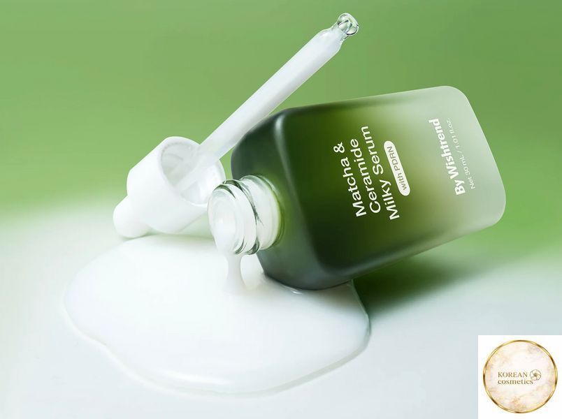 Відновлююча сироватка з матчею та церамідами BY WISHTREND Matcha & Ceramide Milky Serum 30 мл bywishtrend005 фото