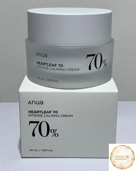 Заспокійливий крем для обличчя Anua Heartleaf 70% Intense Calming Cream 50ml anua-5 фото