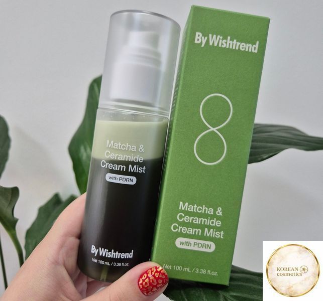Зволожувальний крем-міст з матчею та церамідами BY WISHTREND Matcha & Ceramide Cream Mist 100 мл bywishtrend006 фото