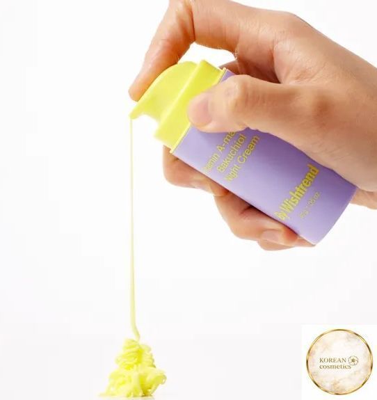 Нічний крем з ретинолом та бакучіолом By Wishtrend Vitamin A-mazing Bakuchiol Night Cream wish-6 фото