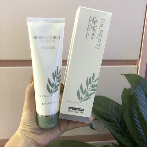Рослинний пілінг-гель для делікатного оновлення шкіри - DR.PEPTI Herb Natural Peeling Gel 130 мл drpepti0013 фото