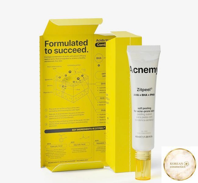 Ніжний Пілінг Для Шкіри, Схильної До Акне ZITPEEL, 40 Ml acnemy004 фото